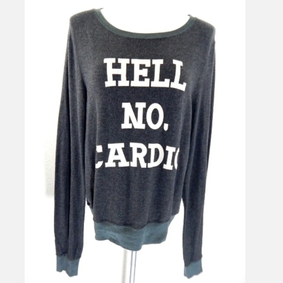 Wildfox Hell No Cardio Sweatshirt - Picture 2 of 5